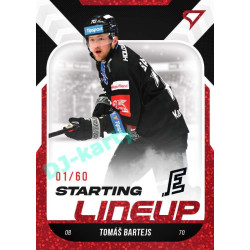 2022/23 Sportzoo ELH 2. série #SL-69 Tomáš Bartejs Starting Lineup 2nd Period xx/60