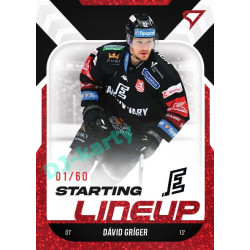 2022/23 Sportzoo ELH 2. série #SL-71 Dávid Gríger Starting Lineup 2nd Period xx/60