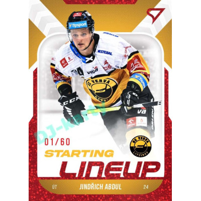 2022/23 Sportzoo ELH 2. série #SL-76 Jindřich Abdul Starting Lineup 2nd Period xx/60