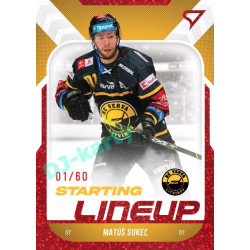 2022/23 Sportzoo ELH 2. série #SL-77 Matúš Sukeľ Starting Lineup 2nd Period xx/60