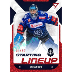 2022/23 Sportzoo ELH 2. série #SL-79 Landon Bow Starting Lineup 2nd Period xx/60