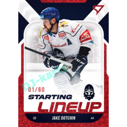 2022/23 Sportzoo ELH 2. série #SL-80 Jake Dotchin Starting Lineup 2nd Period xx/60