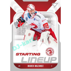 2022/23 Sportzoo ELH 2. série #SL-01 Marek Mazanec Starting Lineup