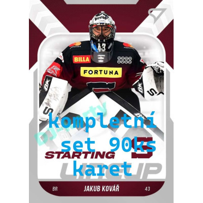 2022/23 Sportzoo ELH 2. série Starting Lineup kompletní set 90ks karet