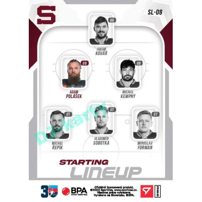 2022/23 Sportzoo ELH 2. série #SL-08 Adam Polášek Starting Lineup