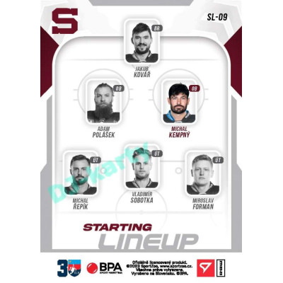 2022/23 Sportzoo ELH 2. série #SL-09 Michal Kempný Starting Lineup