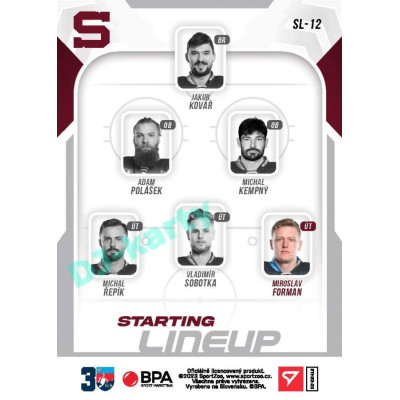 2022/23 Sportzoo ELH 2. série #SL-12 Miroslav Forman Starting Lineup