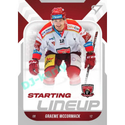 2022/23 Sportzoo ELH 2. série #SL-26 Greame McCormack Starting Lineup