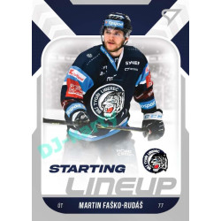 2022/23 Sportzoo ELH 2. série #SL-40 Martin Faško-Rudáš Starting Lineup