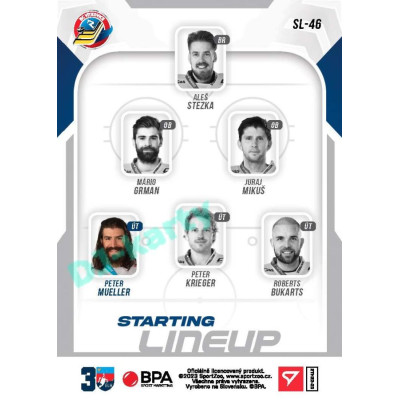 2022/23 Sportzoo ELH 2. série #SL-46 Peter Mueller Starting Lineup