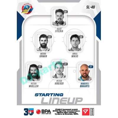 2022/23 Sportzoo ELH 2. série #SL-48 Roberts Bukarts Starting Lineup