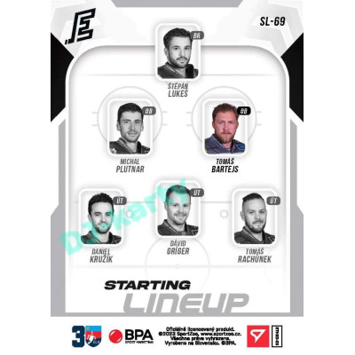 2022/23 Sportzoo ELH 2. série #SL-69 Tomáš Bartejs Starting Lineup