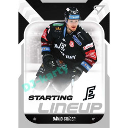 2022/23 Sportzoo ELH 2. série #SL-71 Dávid Gríger Starting Lineup