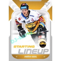 2022/23 Sportzoo ELH 2. série #SL-76 Jindřich Abdul Starting Lineup