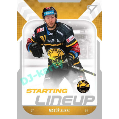 2022/23 Sportzoo ELH 2. série #SL-77 Matúš Sukeľ Starting Lineup