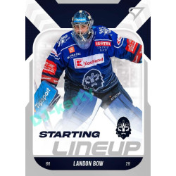 2022/23 Sportzoo ELH 2. série #SL-79 Landon Bow Starting Lineup