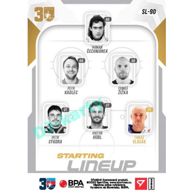 2022/23 Sportzoo ELH 2. série #SL-90 Tomáš Vlasák Starting Lineup