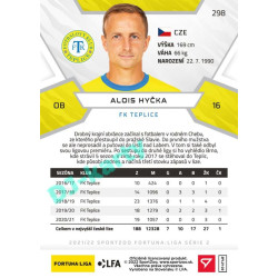 2021/22 Sportzoo Fortuna Liga 2. série #298 Alois Hyčka