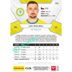 2021/22 Sportzoo Fortuna Liga 2. série #299  Jan Shejbal