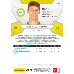 2021/22 Sportzoo Fortuna Liga 2. série #302 Ladislav Kodad