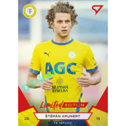 2021/22 Sportzoo Fortuna Liga 2. série #303 Štěpán Krunert Red xx/49