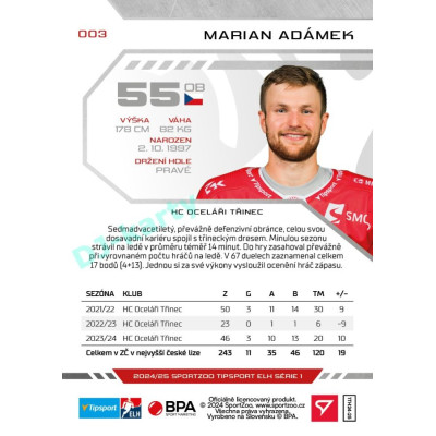 2024/25 Sportzoo ELH 1. serie #003 Marian Adámek