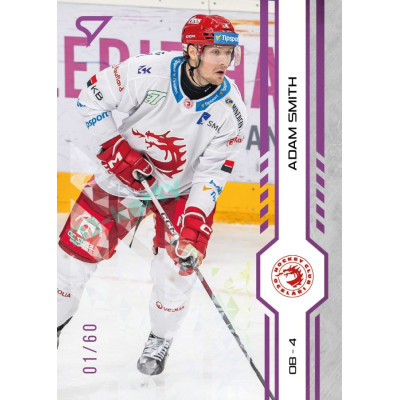 2024/25 Sportzoo ELH 1. serie #008 Adam Smith Purple Iceberg xx/60