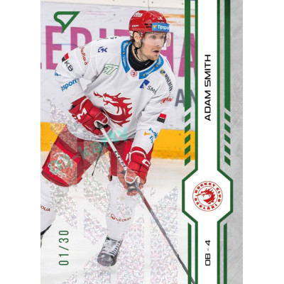 2024/25 Sportzoo ELH 1. serie #008 Adam Smith Green Glitter xx/30