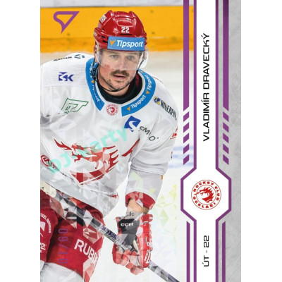 2024/25 Sportzoo ELH 1. serie #013 Vladimír Dravecký Purple Iceberg xx/60