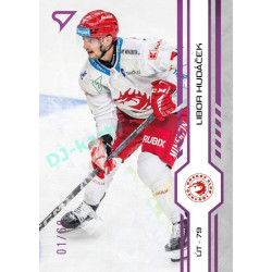 2024/25 Sportzoo ELH 1. serie #015 Libor Hudáček Purple Iceberg xx/60