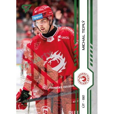 2024/25 Sportzoo ELH 1. serie #017 Michal Teplý Green Glitter xx/30
