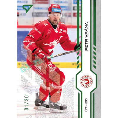 2024/25 Sportzoo ELH 1. serie #018 Petr Vrána Green Glitter xx/30