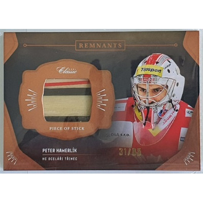 2020/21 OFS 1. série Peter Hamerlík #RPS-PHA 31/85 Game Used Remnants