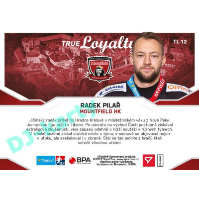 2021/22 Sportzoo TIPSPORT ELH 2. série #TL-12 Radek Pilař True Loyalty