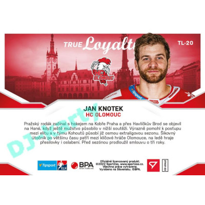 2021/22 Sportzoo TIPSPORT ELH 2. série #TL-20 Jan Knotek True Loyalty