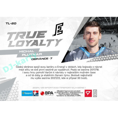 2024/25 Sportzoo ELH 1. serie #TL-20 Michal Plutnar True Loyalty
