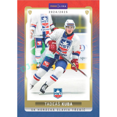 2024/25 Goal Cards Maxa liga 1. série #TRE-13 Tadeáš Kuba Parallel 1of40