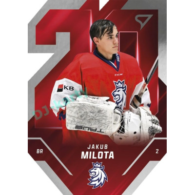 2025 Sportzoo Hokejové ČESKO #TE-03 Jakub Milota Team 20