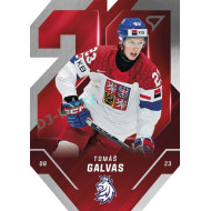 2025 Sportzoo Hokejové ČESKO #TE-06 Tomáš Galvas Team 20