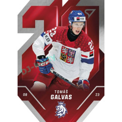 2025 Sportzoo Hokejové ČESKO #TE-06 Tomáš Galvas Team 20