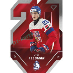 2025 Sportzoo Hokejové ČESKO #TE-12 Jiří Felcman Team 20