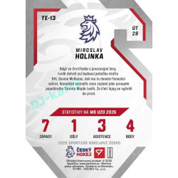 2025 Sportzoo Hokejové ČESKO #TE-13 Miroslav Holinka Team 20
