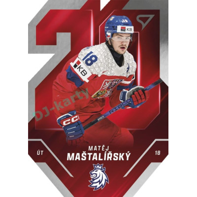 2025 Sportzoo Hokejové ČESKO #TE-17 Matěj Maštalířský Team 20