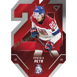 2025 Sportzoo Hokejové ČESKO #TE-19 Dominik Petr Team 20