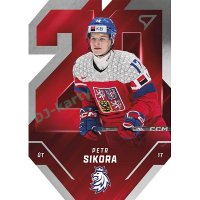 2025 Sportzoo Hokejové ČESKO #TE-20 Petr Sikora Team 20