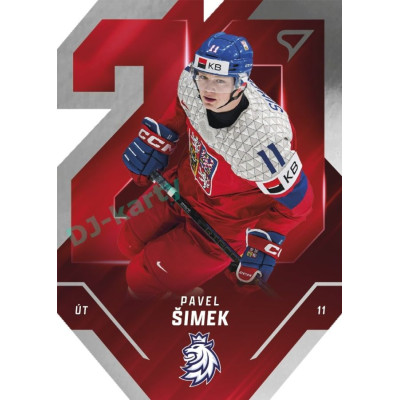 2025 Sportzoo Hokejové ČESKO #TE-22 Pavel Šimek Team 20