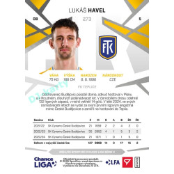 2024/25 Sportzoo Chance Liga 2. série #273 Lukáš Havel