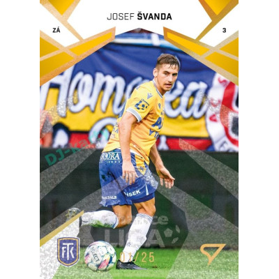 2024/25 Sportzoo Chance Liga 2. série #277 Josef Švanda Gold Glitter xx/25