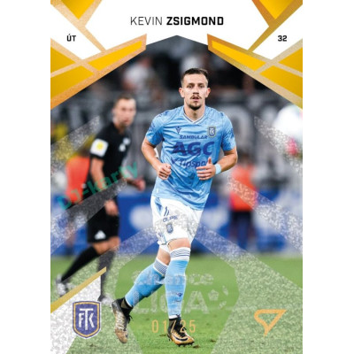 2024/25 Sportzoo Chance Liga 2. série #280 Kevin Zsigmond Gold Glitter xx/25
