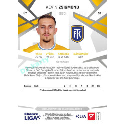 2024/25 Sportzoo Chance Liga 2. série #280 Kevin Zsigmond